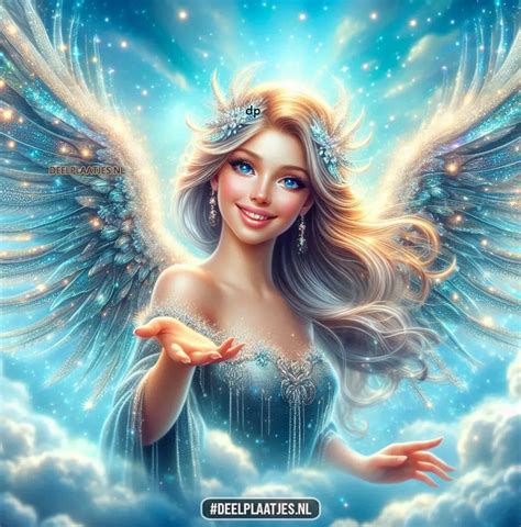 illustratie van een engel van het licht met verborgen duistere elementen