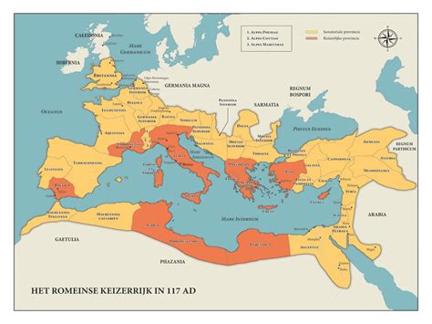 Kaart van het Romeinse Rijk met de locaties van Joodse gemeenschappen in de oudheid