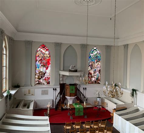 een artistieke impressie van het Naber-orgel in de Lutherse Kerk van Kampen