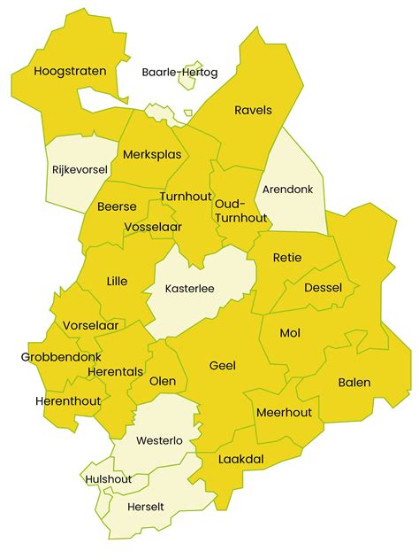 Kaart van de regio met aanduiding van Pesse, Stuifzand en Echten