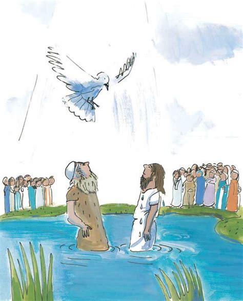 Symbolische illustratie van de doop met water