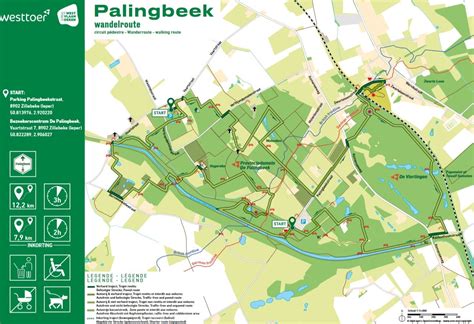 Kaart met wandelroutes rond Thale