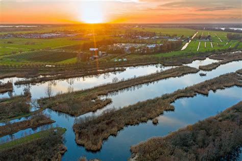 panoramische foto van de Ankeveense Plassen
