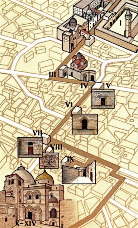 Illustratie van de Via Dolorosa