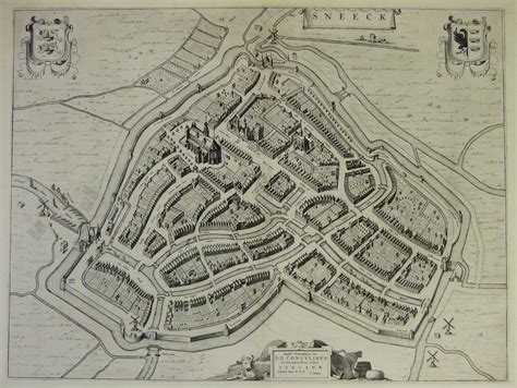historische kaart van Sneek