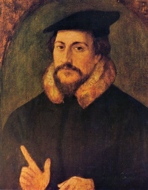 Portret van Johannes Calvijn door Hans Holbein de Jonge