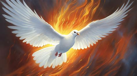 Een afbeelding die de Heilige Geest symboliseert, bijvoorbeeld een duif of vlammen.