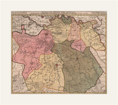 Kaart van de Meierij van 's-Hertogenbosch