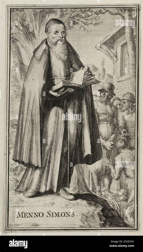 een portret van Menno Simons