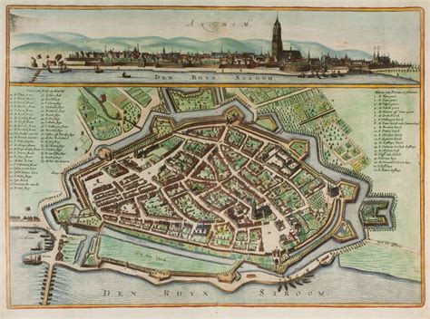 Historische kaart van Denemarken in de 16e eeuw