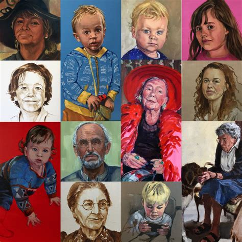 een collage van portretten van de genoemde docenten