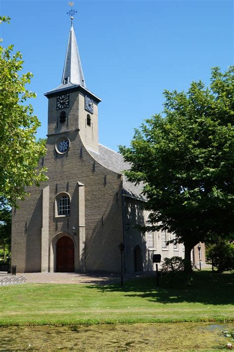 Illustratie van de kerk in Nieuw-Beijerland