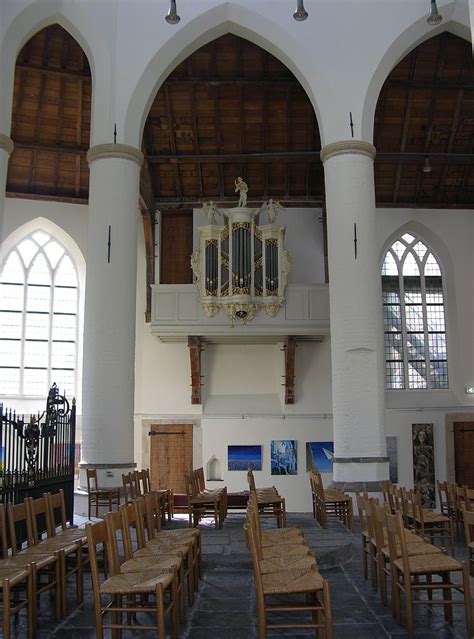 Interieur van het gebouw van Christelijk Belangen te Baarn met het pijporgel