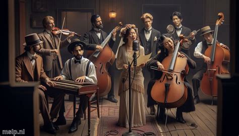 muzikanten die kerkliederen begeleiden