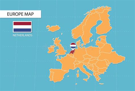 Kaart van Nederland met de strategische ligging van Zeist gemarkeerd.