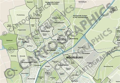 Plattegrond van de wijken van de Protestantse Gemeente Hardenberg-Heemse