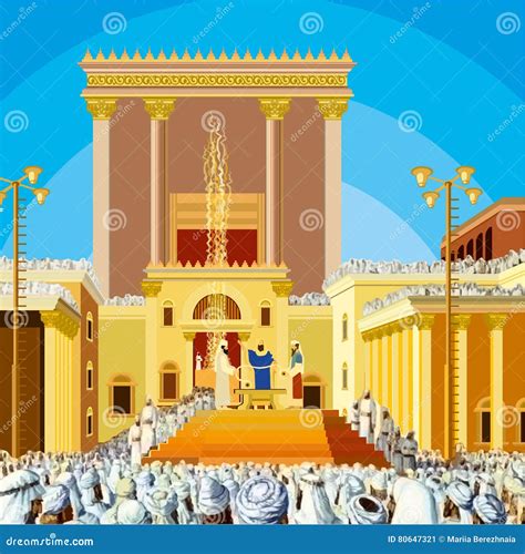 illustratie van de tempel in Jeruzalem