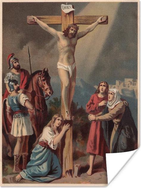 Illustratie van Jezus die lijdt aan het kruis