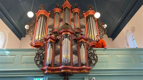 foto van het oudste orgel van Drenthe in de Kerk van Peize