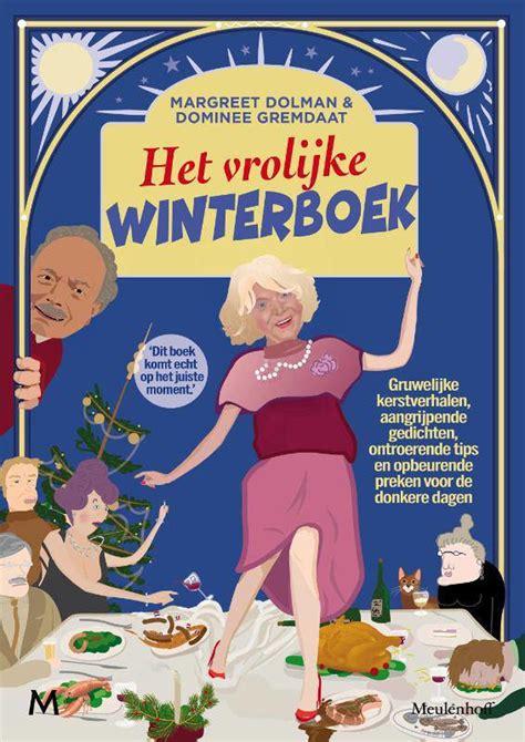 de cover van 'Het vrolijke winterboek' met Margreet Dolman en Dominee Gremdaat