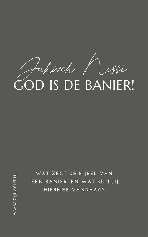 illustratie van een Bijbelse banier, mogelijk met de naam Jahweh Nissi