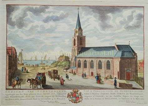 Een oude prenten van een kerk