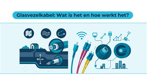 illustratie van glasvezelkabel die wordt aangelegd