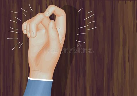 Illustratie van een deur die opengaat na het kloppen