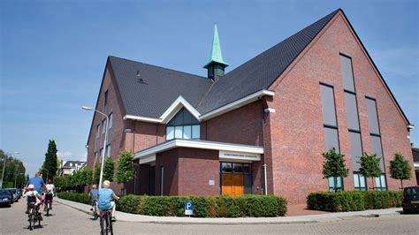 Schematische weergave van de kerkgebouw van de Gereformeerde Kerk aan de Noorddijk