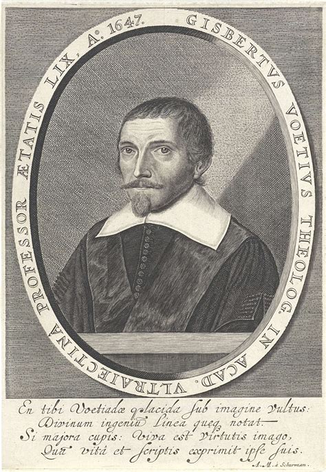 Portret van Gisbertus Voetius.