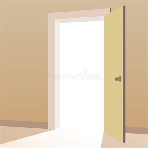 Illustratie van een open deur als symbool voor gastvrijheid