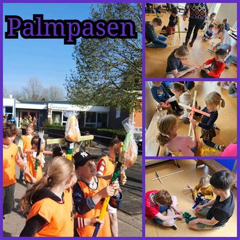 Mensen maken palmpasenstokken