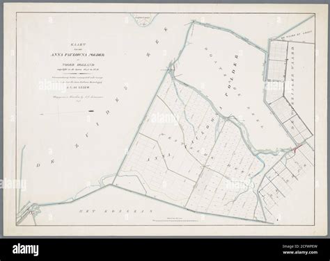 Schematische weergave van de polder Anna Paulowna met belangrijke locaties