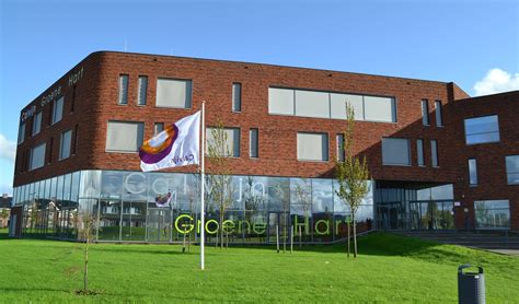 Artistieke impressie van het moderne schoolgebouw van Portus Groene Hart
