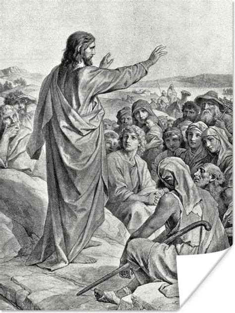 Illustratie van Jezus die het opneemt tegen duistere machten, symbolisch voor de strijd tegen het kwaad.