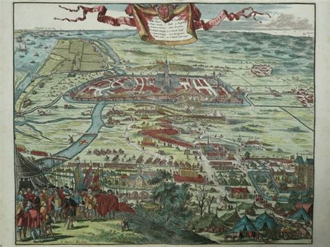 Illustratie uit een 16e-eeuws boek dat het beleg van Haarlem beschrijft, met een mogelijke weergave van Kenau.
