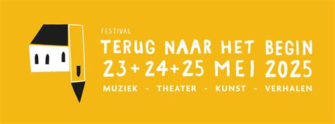 Festivalposter Terug naar het Begin 2026 met data en locaties