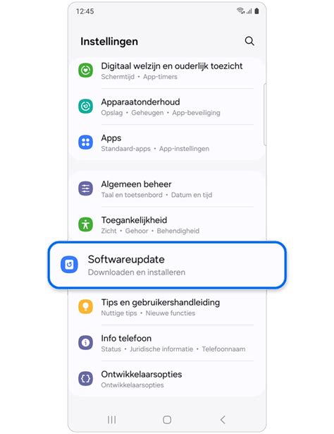 Schema van de opnamefunctie in de Telefoon-app op een Samsung-smartphone