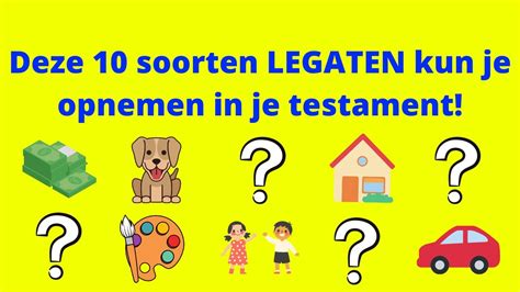 infographic die de verschillen tussen een legaat en een erfstelling uitlegt
