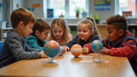 Kinderen leren in een klaslokaal
