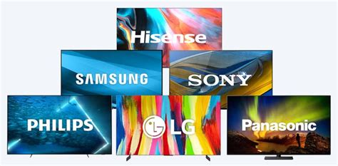 Illustratie van diverse smart TV merken