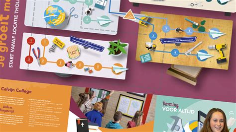 Infographic met de stappen voor aanmelding bij het Calvijn College