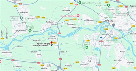 Kaart met routebeschrijving naar de kerk in Voorthuizen