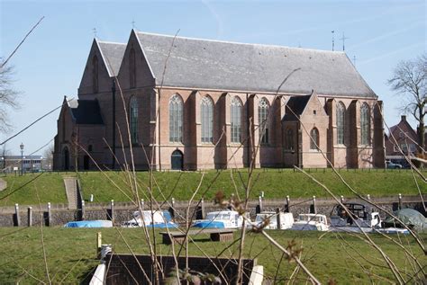 Artistieke impressie van de Grote of Sint-Nicolaaskerk in Vollenhove