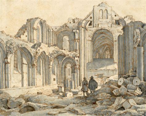 Artistieke impressie van het interieur van de Mariakerk in Utrecht met de eenhoornhoorns op het altaar.