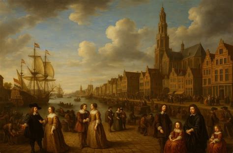 Historische afbeelding van een kerkvisitatie in de 17e eeuw