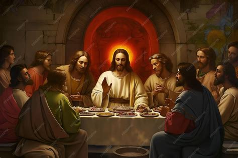 Illustratie van Jezus die luistert naar en contact maakt met mensen aan de rand van de samenleving, in de stijl van klassieke religieuze kunst.