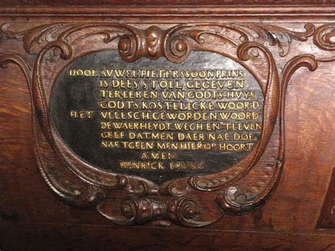 Voorbeeld van een functioneel tekstbord in een Nederlandse kerk