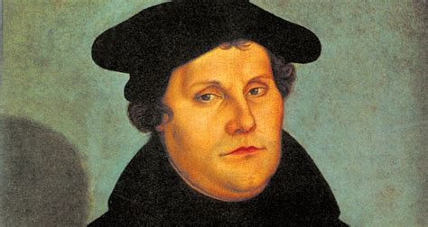 Portret van Maarten Luther en zijn 95 stellingen