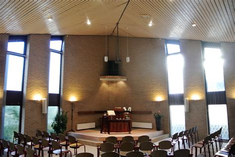 Interieur van de Gereformeerde Kerk (vrijgemaakt) in Mussel